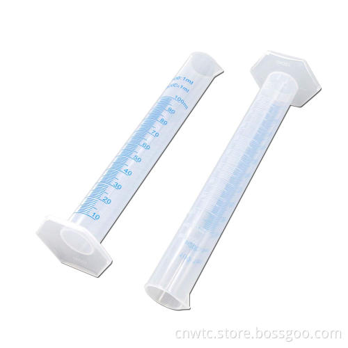 Lab Supplies: 50ml and 100ml PP Plastic Graduated Cylinders for Precise Measurements